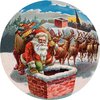 Weihnachtsmann Rentier Pappkugel Nestler
