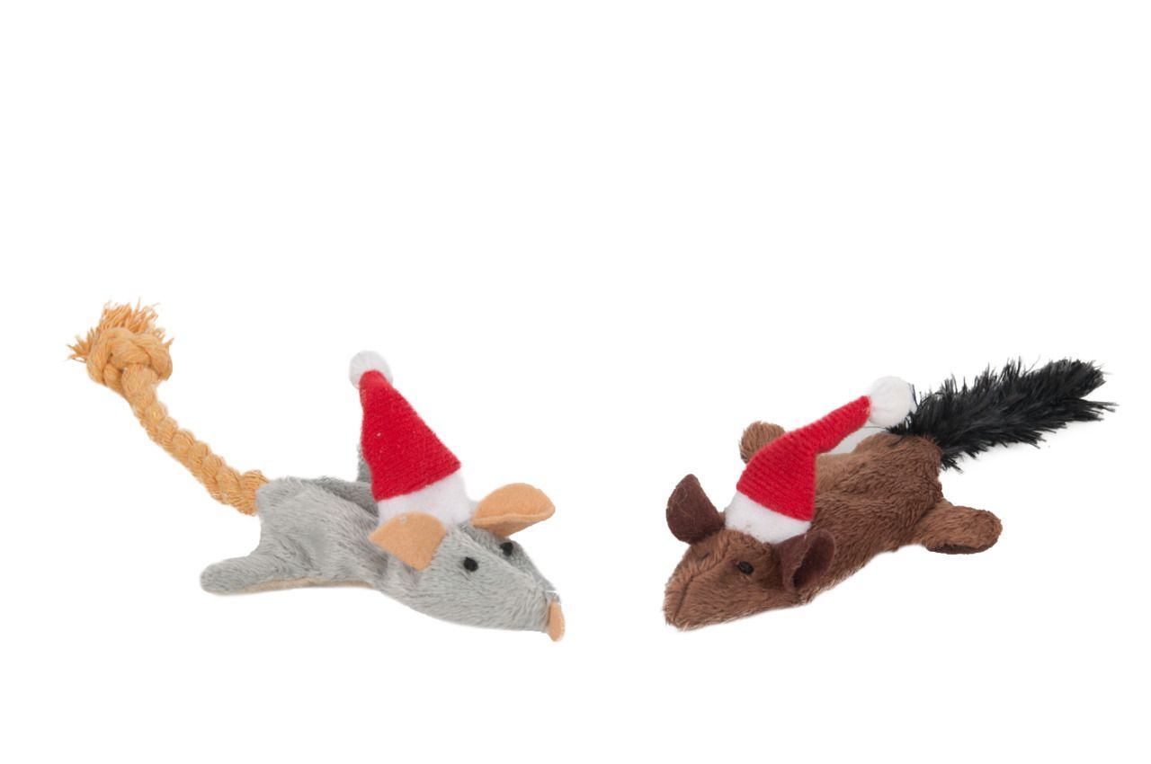Maus Weihnachtsmütze Set Spielzeug Katze