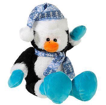 Pinguin Mütze Schal Plüschtier Stofftier